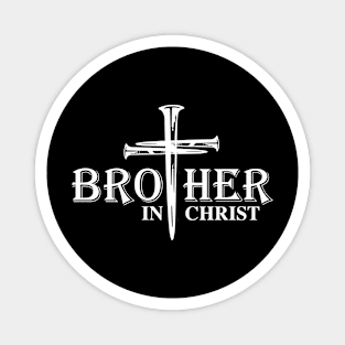 Brother In Christ Cross Men Magnet